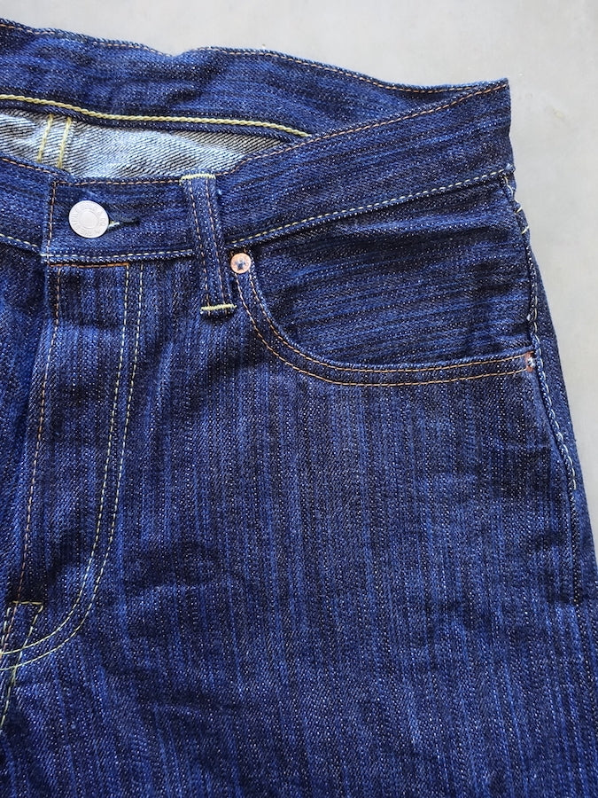 The Strike Gold SG8104【SHOWER SLUBBY】Series - 16oz Horizontal Super Slub Selvedge Denim - Right Hand Twill - REGULAR TAPERED