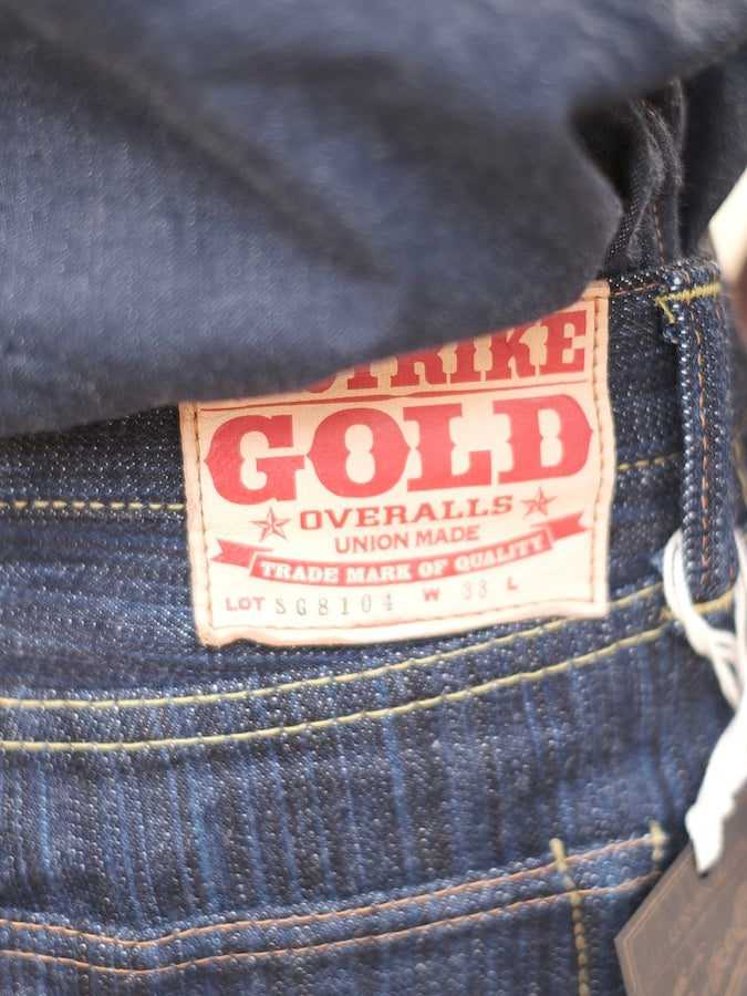 The Strike Gold SG8104【SHOWER SLUBBY】Series - 16oz Horizontal Super Slub Selvedge Denim - Right Hand Twill - REGULAR TAPERED
