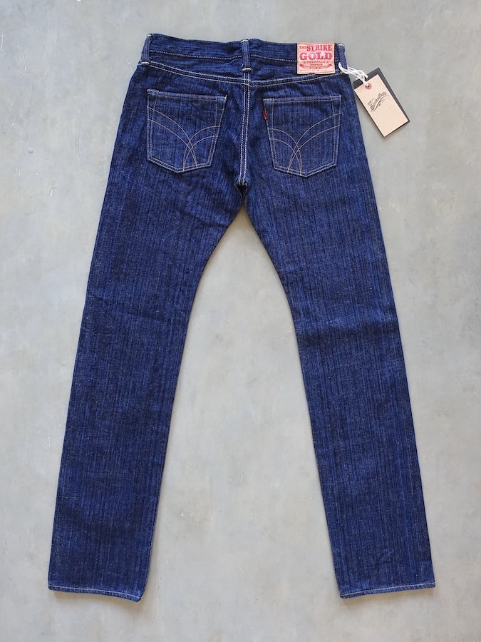 The Strike Gold SG8105【SHOWER SLUBBY】Series - 16oz Horizontal Super Slub Selvedge Denim - Right Hand Twill - STYLISH STRAIGHT