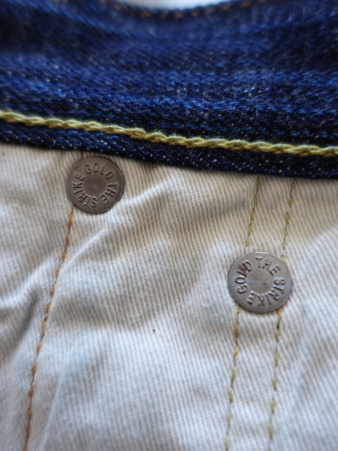 The Strike Gold SG8105【SHOWER SLUBBY】Series - 16oz Horizontal Super Slub Selvedge Denim - Right Hand Twill - STYLISH STRAIGHT