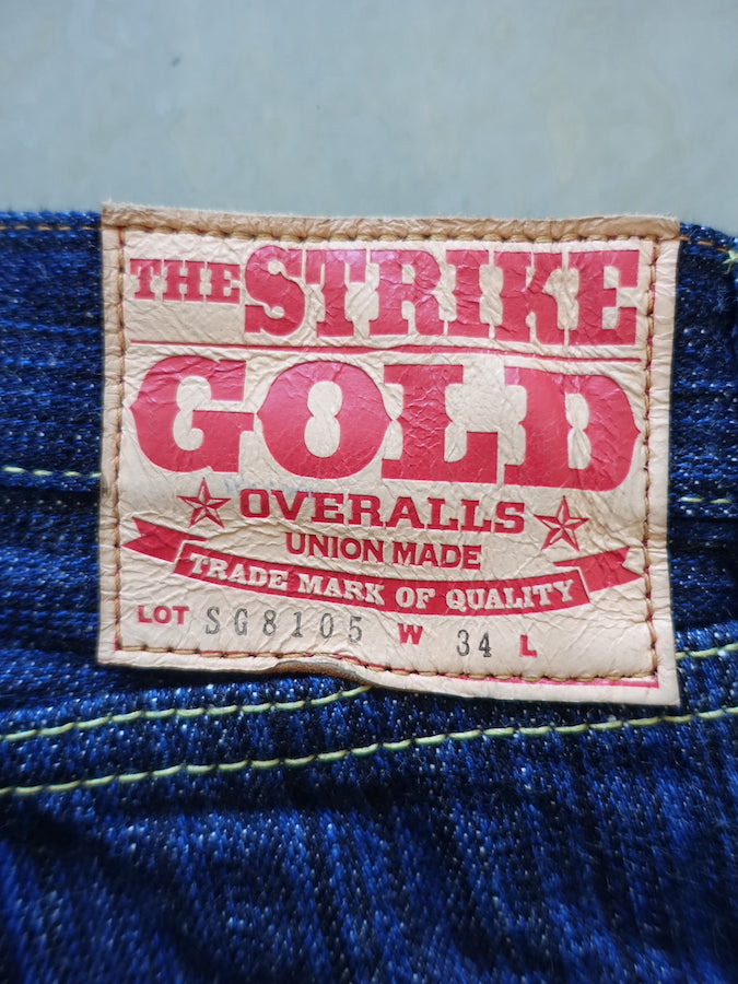 The Strike Gold SG8105【SHOWER SLUBBY】Series - 16oz Horizontal Super Slub Selvedge Denim - Right Hand Twill - STYLISH STRAIGHT