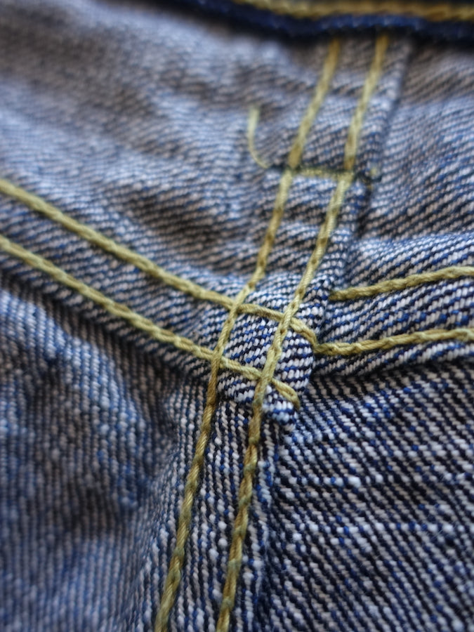 The Strike Gold SG8105【SHOWER SLUBBY】Series - 16oz Horizontal Super Slub Selvedge Denim - Right Hand Twill - STYLISH STRAIGHT