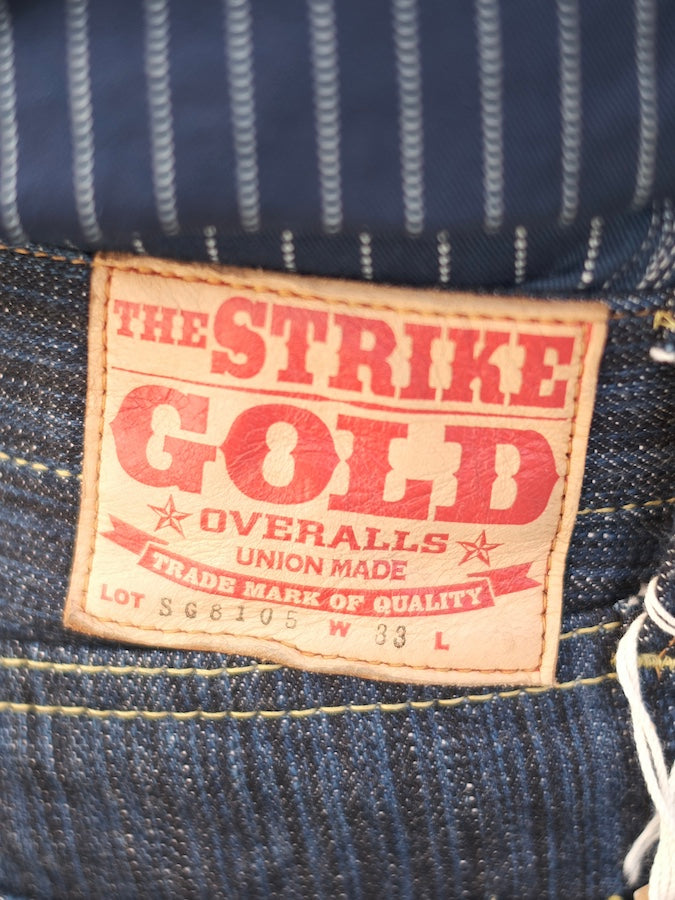 The Strike Gold SG8105【SHOWER SLUBBY】Series - 16oz Horizontal Super Slub Selvedge Denim - Right Hand Twill - STYLISH STRAIGHT