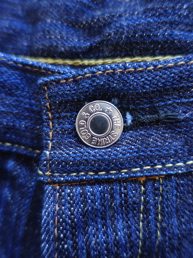 The Strike Gold SG8105【SHOWER SLUBBY】Series - 16oz Horizontal Super Slub Selvedge Denim - Right Hand Twill - STYLISH STRAIGHT