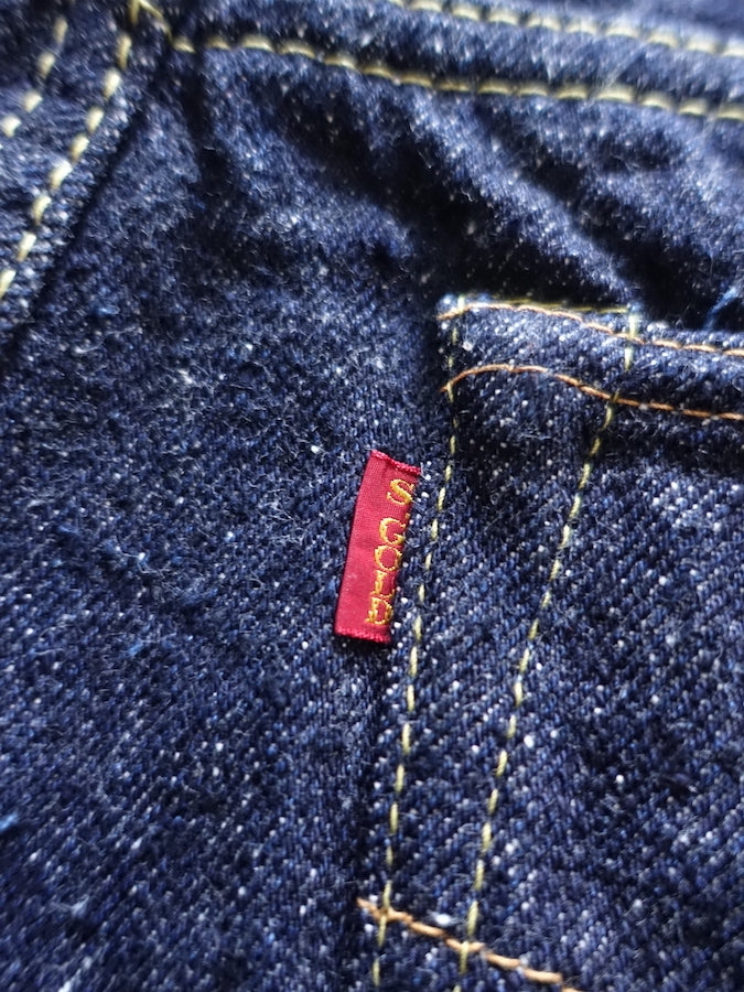 The Strike Gold SG0103KE【KEEP EARTH】Series - 100% Natural Indigo Rope Dyed - 17oz Original Selvedge Denim - Classic Straight