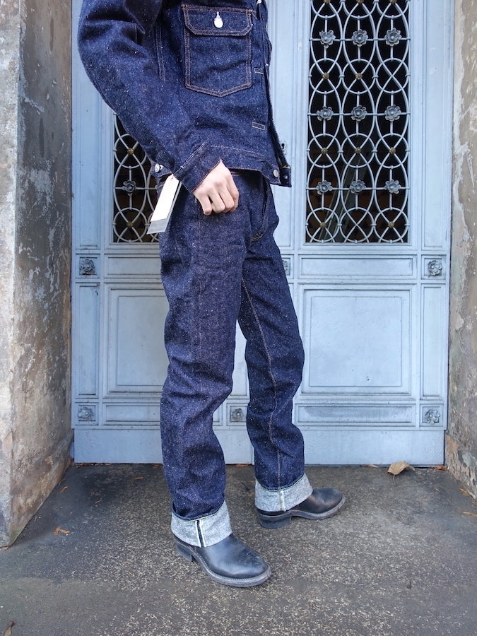 The Strike Gold SG0103KE【KEEP EARTH】Series - 100% Natural Indigo Rope Dyed - 17oz Original Selvedge Denim - Classic Straight