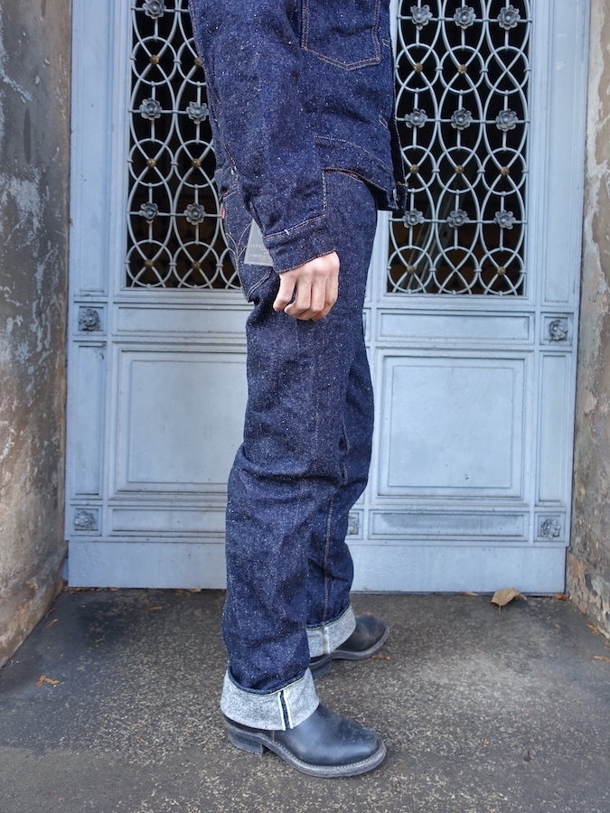 The Strike Gold SG0103KE【KEEP EARTH】Series - 100% Natural Indigo Rope Dyed - 17oz Original Selvedge Denim - Classic Straight