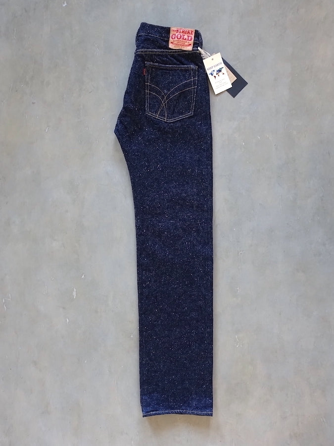 The Strike Gold SG0103KE【KEEP EARTH】Series - 100% Natural Indigo Rope Dyed - 17oz Original Selvedge Denim - Classic Straight