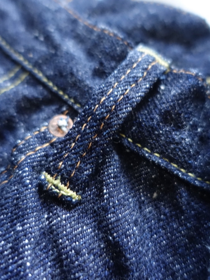The Strike Gold SG0103KE【KEEP EARTH】Series - 100% Natural Indigo Rope Dyed - 17oz Original Selvedge Denim - Classic Straight