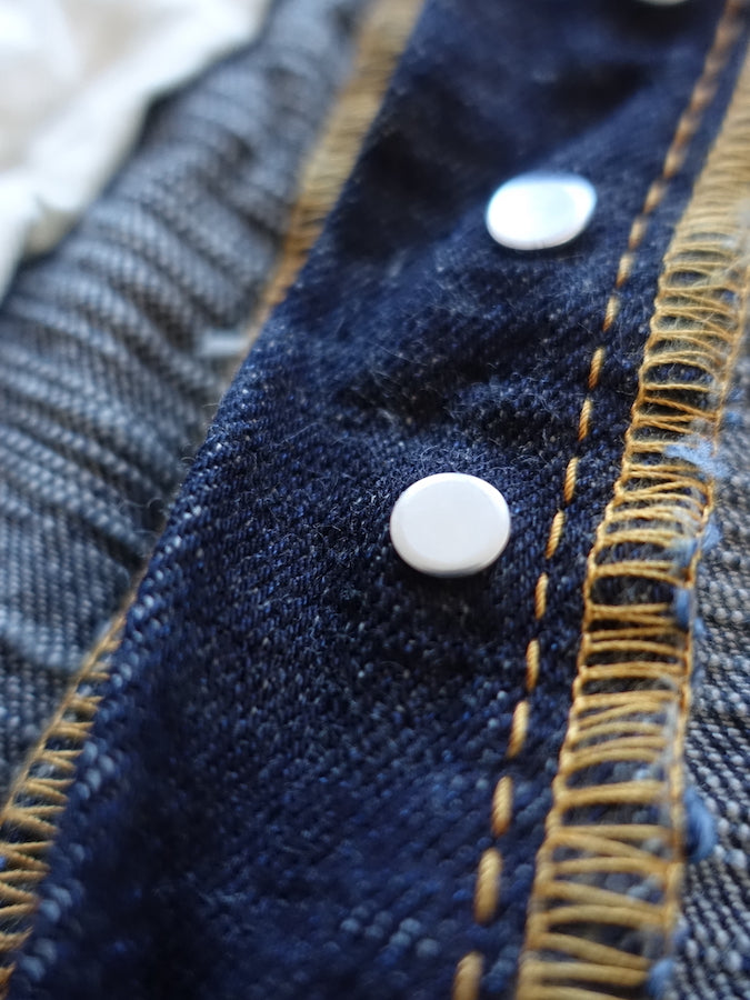 The Strike Gold SG5103【CLASSIC】Series - 15oz Slub Selvedge Denim - Right Hand Twill - Gray Weft - CLASSIC STRAIGHT