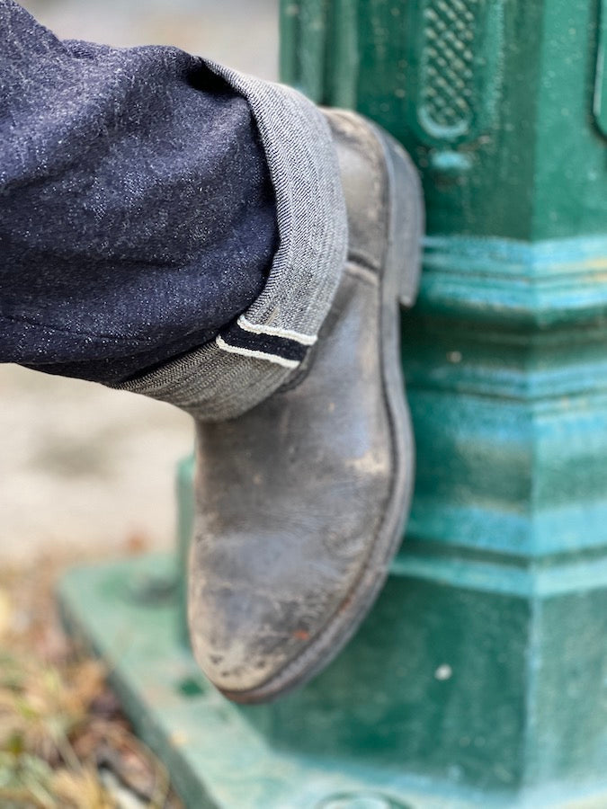 The Strike Gold SG5103【CLASSIC】Series - 15oz Slub Selvedge Denim - Right Hand Twill - Gray Weft - CLASSIC STRAIGHT