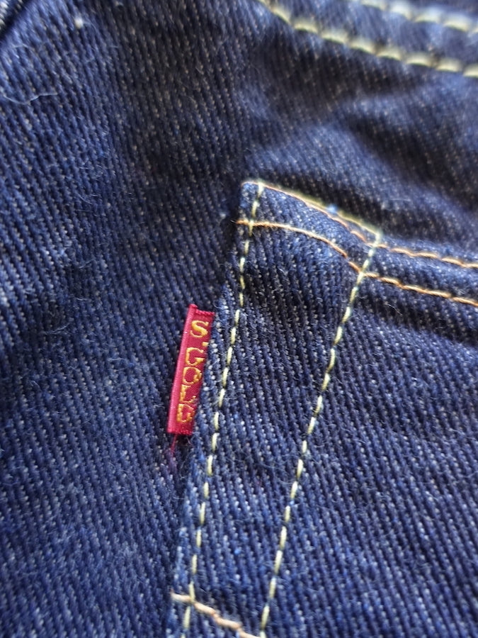 The Strike Gold SG3105【COOL】Series - 17oz Selvedge Denim - Dark Indigo Warp & Grey Weft - Left Hand Twill - STYLISH STRAIGHT