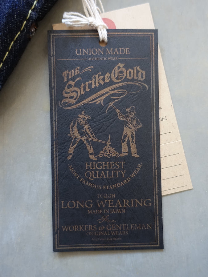The Strike Gold SG3105【COOL】Series - 17oz Selvedge Denim - Dark Indigo Warp & Grey Weft - Left Hand Twill - STYLISH STRAIGHT