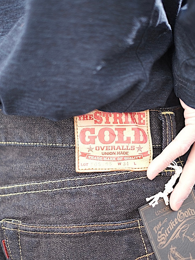The Strike Gold SG3105【COOL】Series - 17oz Selvedge Denim - Dark Indigo Warp & Grey Weft - Left Hand Twill - STYLISH STRAIGHT