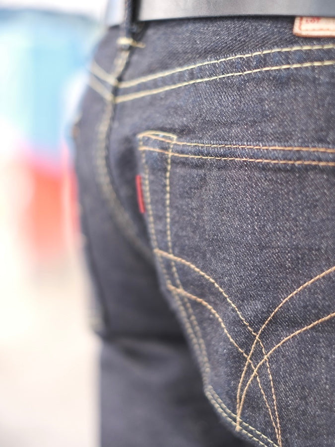 The Strike Gold SG3105【COOL】Series - 17oz Selvedge Denim - Dark Indigo Warp & Grey Weft - Left Hand Twill - STYLISH STRAIGHT
