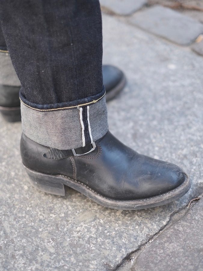 The Strike Gold SG3105【COOL】Series - 17oz Selvedge Denim - Dark Indigo Warp & Grey Weft - Left Hand Twill - STYLISH STRAIGHT