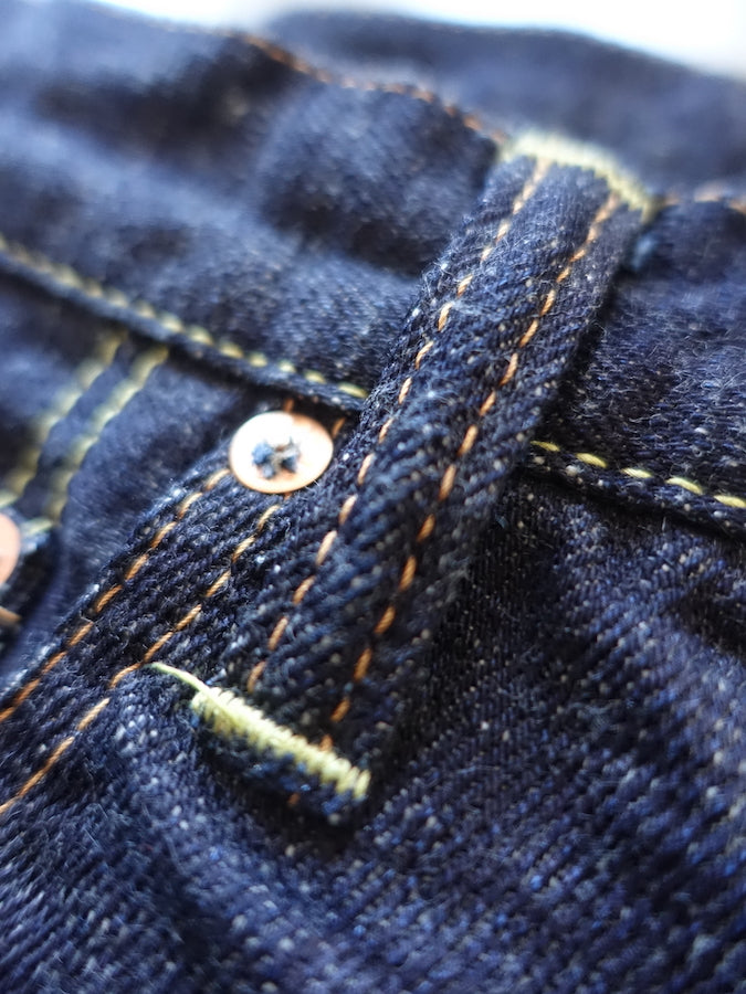 The Strike Gold SG5105【CLASSIC】Series - 15oz Slub Selvedge Denim - Right Hand Twill - Gray Weft - STYLISH STRAIGHT