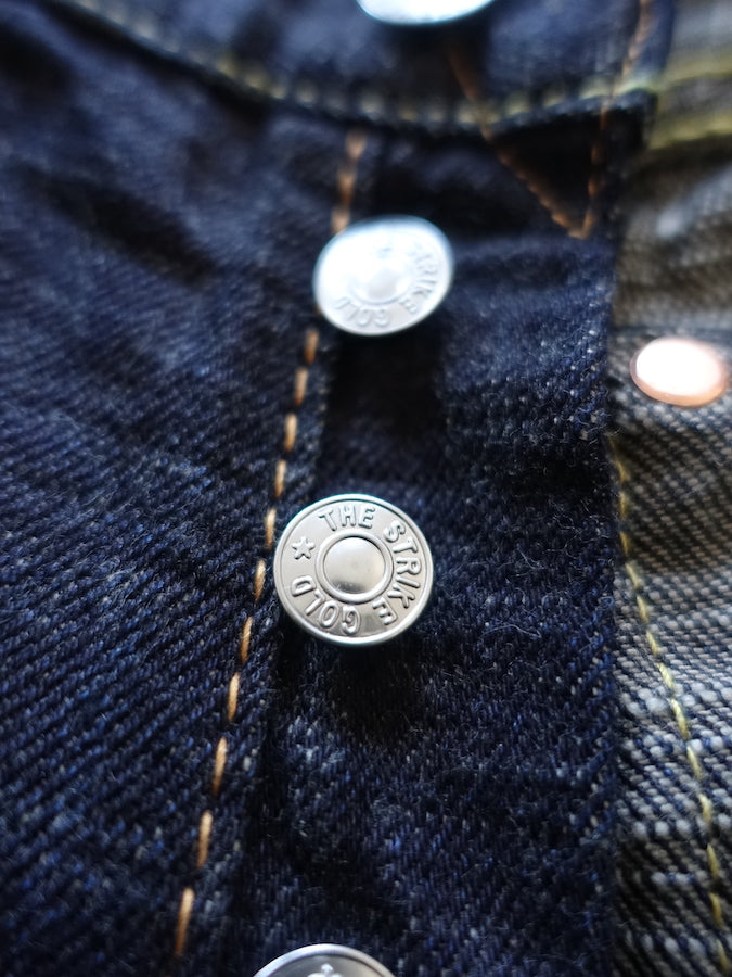 The Strike Gold SG5105【CLASSIC】Series - 15oz Slub Selvedge Denim - Right Hand Twill - Gray Weft - STYLISH STRAIGHT