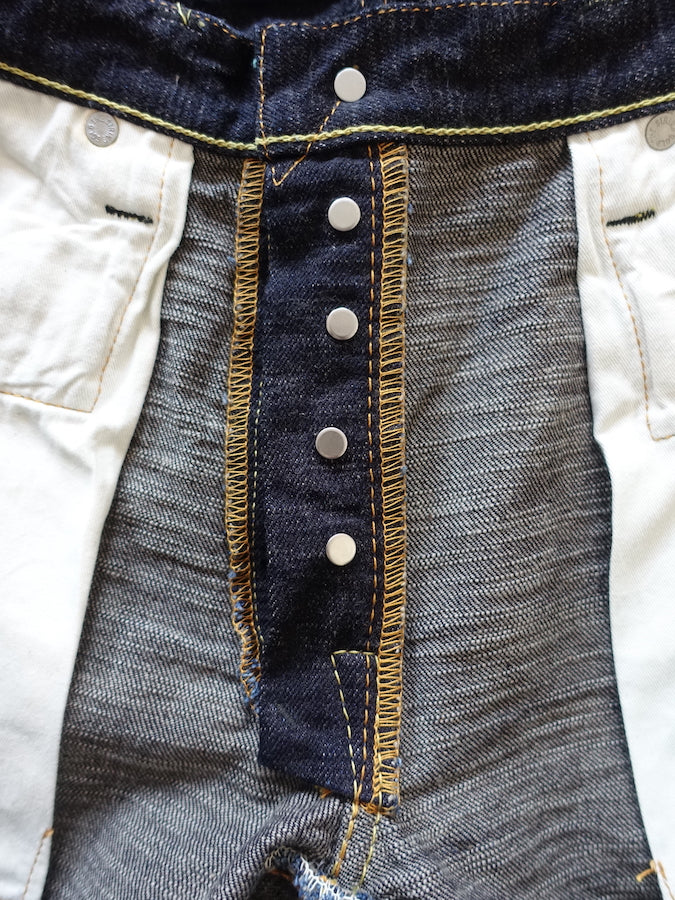 The Strike Gold SG5105【CLASSIC】Series - 15oz Slub Selvedge Denim - Right Hand Twill - Gray Weft - STYLISH STRAIGHT