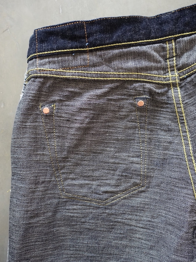 The Strike Gold SG5105【CLASSIC】Series - 15oz Slub Selvedge Denim - Right Hand Twill - Gray Weft - STYLISH STRAIGHT