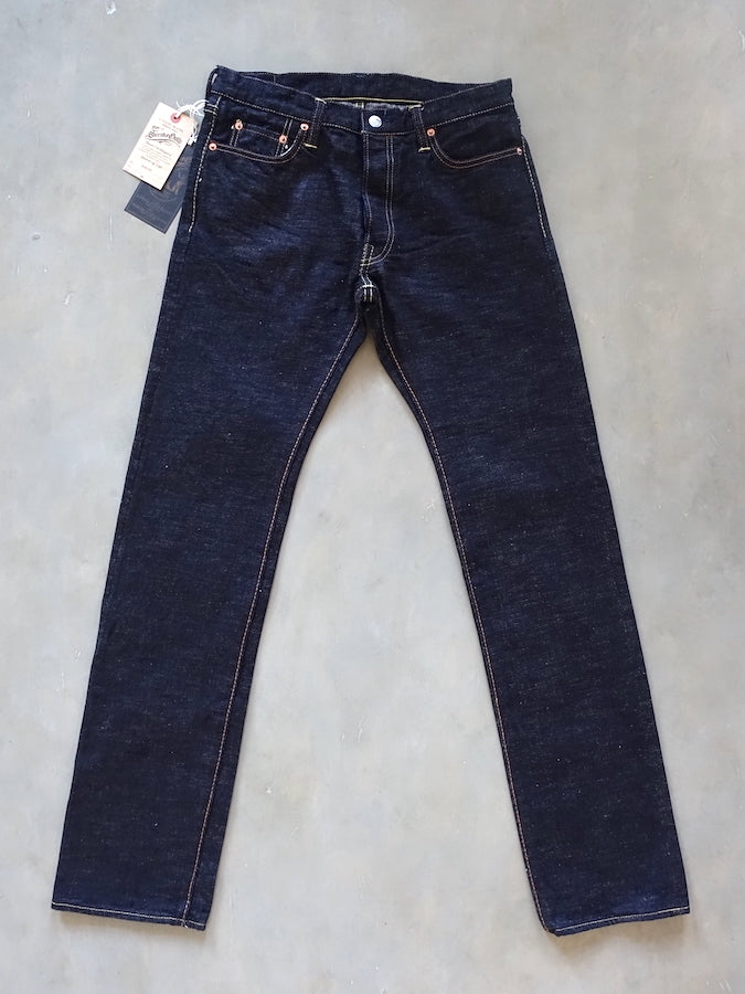 The Strike Gold SG5105【CLASSIC】Series - 15oz Slub Selvedge Denim - Right Hand Twill - Gray Weft - STYLISH STRAIGHT