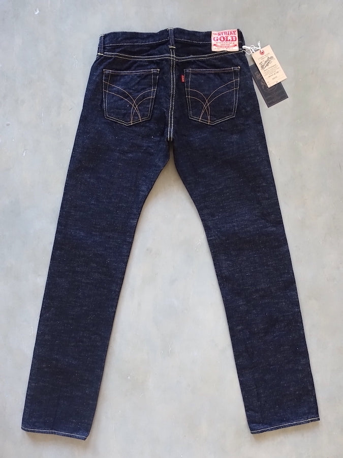 The Strike Gold SG5105【CLASSIC】Series - 15oz Slub Selvedge Denim - Right Hand Twill - Gray Weft - STYLISH STRAIGHT