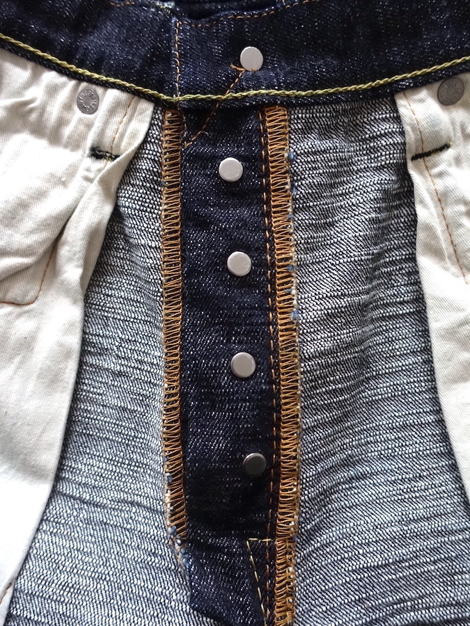 The Strike Gold SG7103【SUPER SLUBBY】Series - 17oz Horizontal Super Slub Selvedge Denim - Right Hand Twill - CLASSIC STRAIGHT