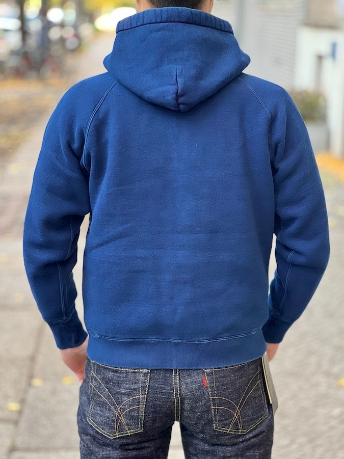 The Strike Gold - SGC004ID - Heavy Loopwheeled Zip Hoodie - Indigo Dyed
