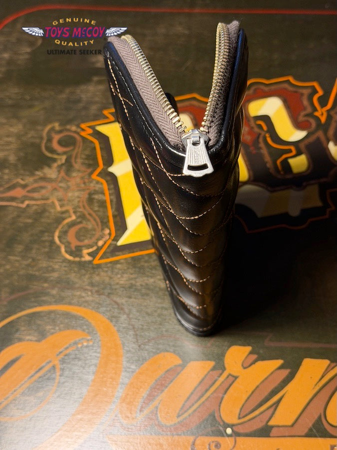 HORSEHIDE - QUILTED LEATHER SHORT WALLET