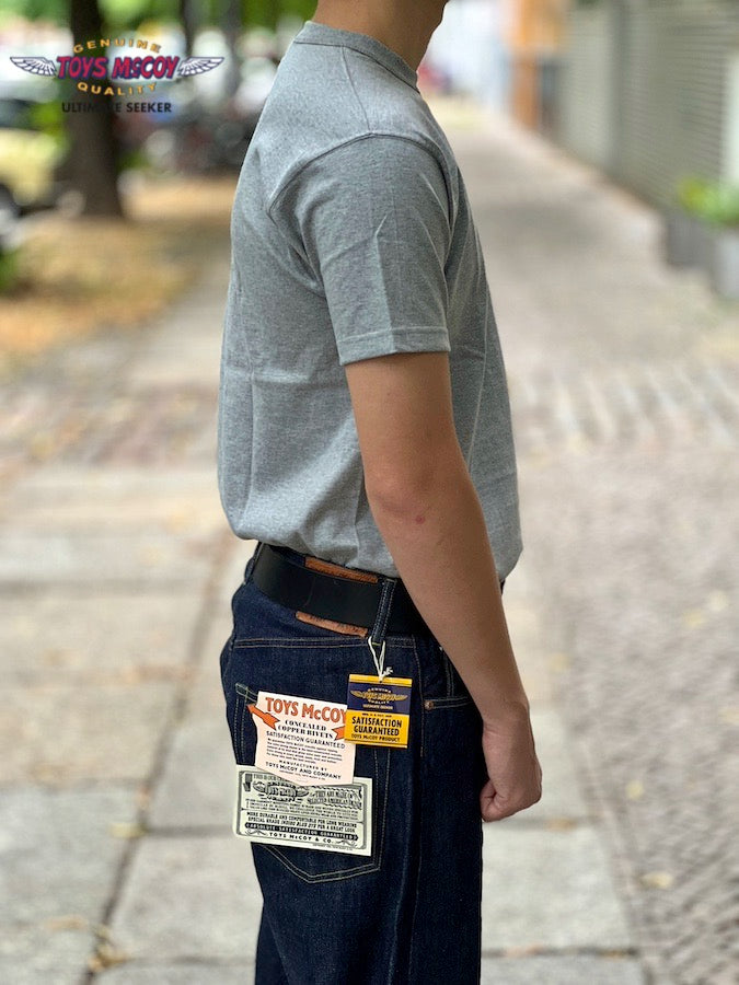 TMC2410 - "STEVE McQUEEN" - THE GREAT AMERICAN HERO POCKET TEE - Ash