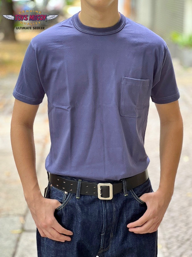 TMC2410 - "STEVE McQUEEN" - THE GREAT AMERICAN HERO POCKET TEE - Blue
