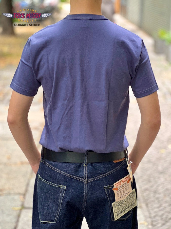 TMC2410 - "STEVE McQUEEN" - THE GREAT AMERICAN HERO POCKET TEE - Blue