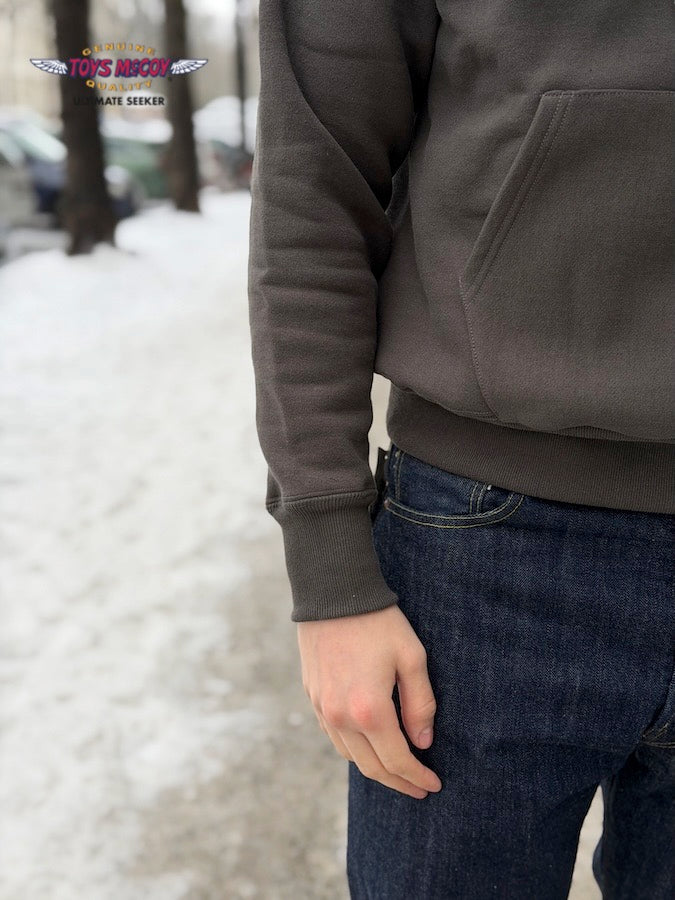 "THE GREAT AMERICAN HERO" HEAVYWEIGHT RAGLAN SWEAT PARKA - Black