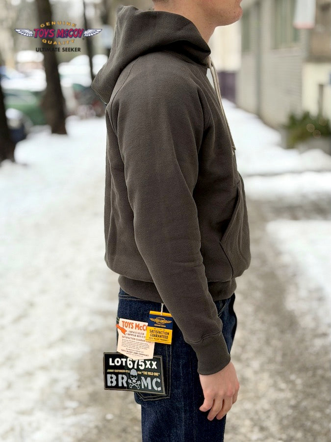 "THE GREAT AMERICAN HERO" HEAVYWEIGHT RAGLAN SWEAT PARKA - Black