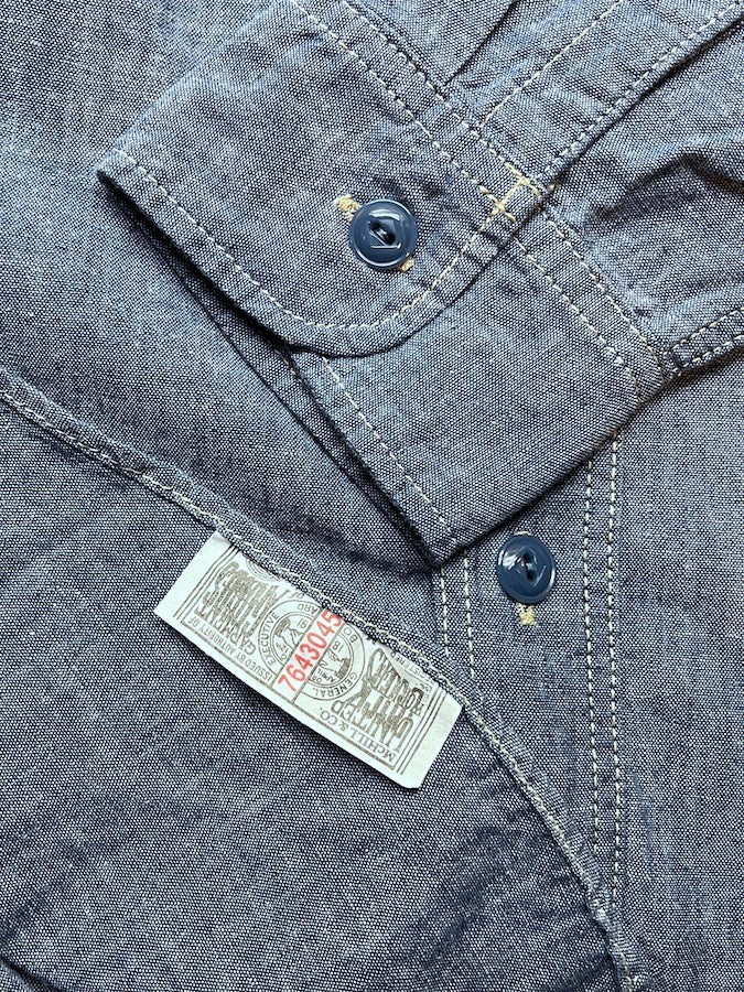 "THE SAND PEBBLES" STEVE McQUEEN CHAMBRAY WORK SHIRT