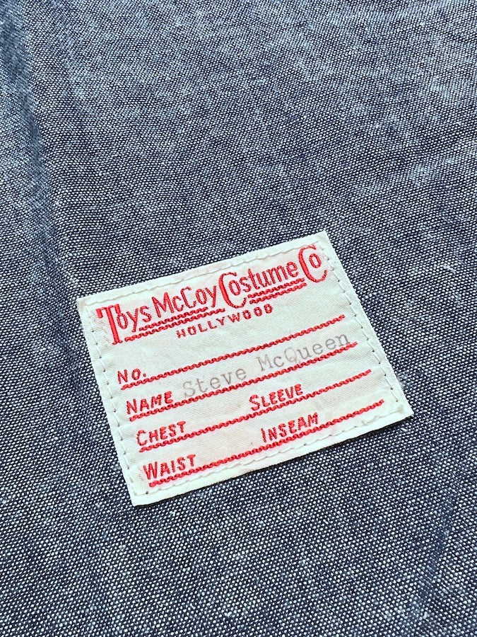"THE SAND PEBBLES" STEVE McQUEEN CHAMBRAY WORK SHIRT
