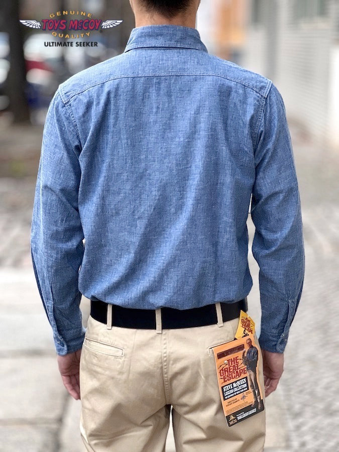 "THE SAND PEBBLES" STEVE McQUEEN CHAMBRAY WORK SHIRT