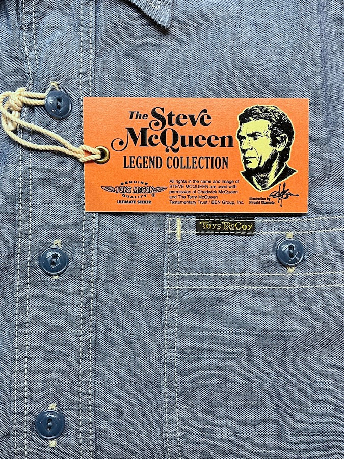 "THE SAND PEBBLES" STEVE McQUEEN CHAMBRAY WORK SHIRT