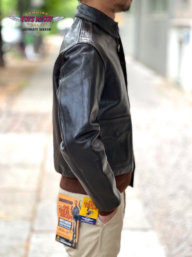 "V. HILTS" - STEVE McQUEEN "The Great Escape" - TYPE A2 HORSEHIDE LEATHER JACKET