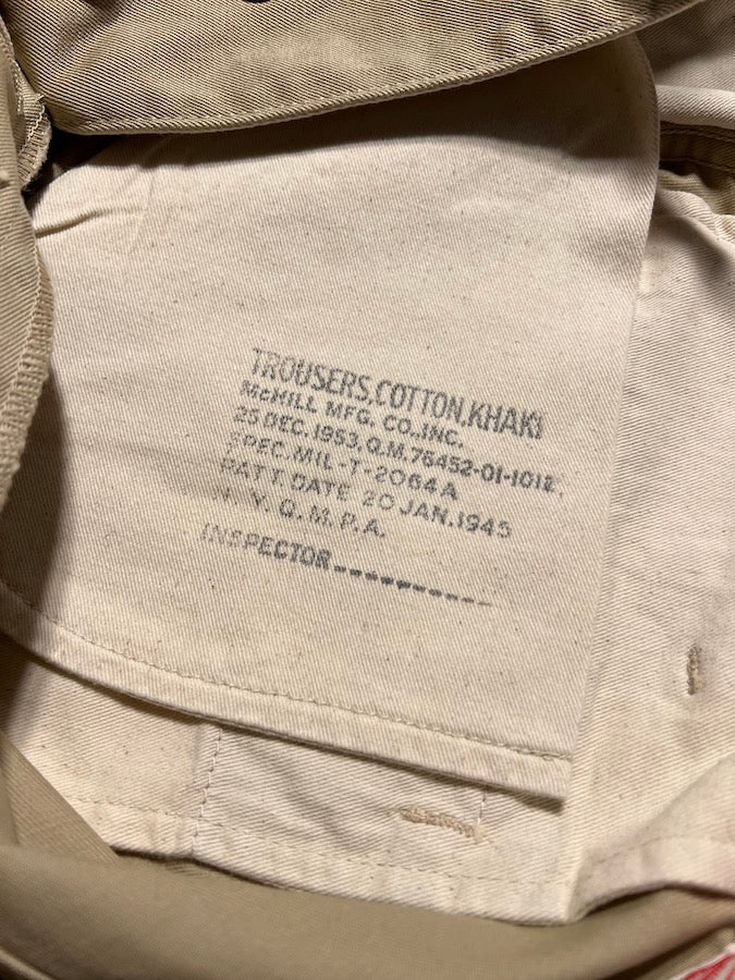 TMP2201 - V. HILTS - STEVE McQUEEN "The Great Escape" CHINO TROUSERS