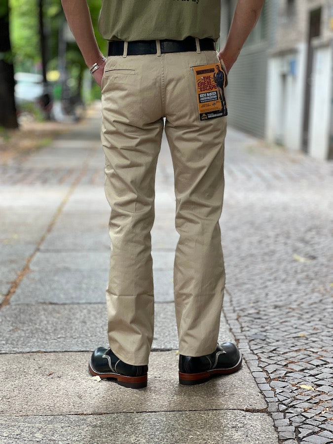 TMP2201 - V. HILTS - STEVE McQUEEN "The Great Escape" CHINO TROUSERS