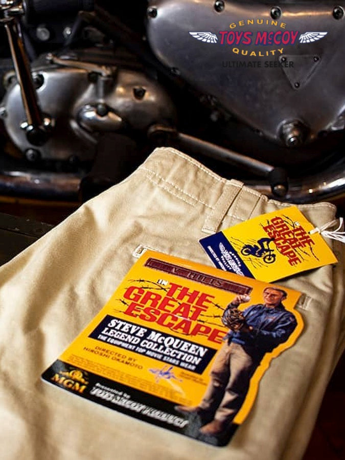 TMP2201 - V. HILTS - STEVE McQUEEN "The Great Escape" CHINO TROUSERS