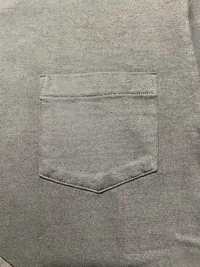 TROPHY CLOTHING - OD Pocket Long Sleeve Tee - Volume Cotton - Gun Black