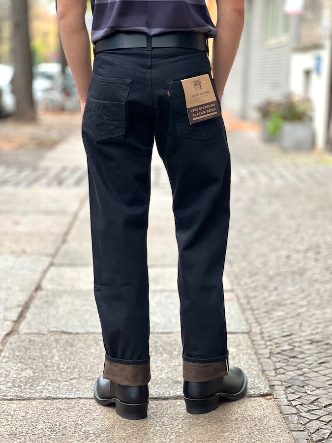 TROPHY CLOTHING - STANDARD BLACKIE DENIM - 14oz Selvedge Denim - Straight Cut