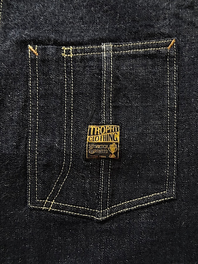 TROPHY CLOTHING - Dirt Denim Coverall - Original Workwear - 14.5oz Selvedge Denim