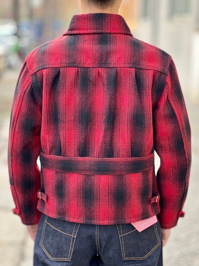 TROPHY CLOTHING - PIONEER SPORT JACKET - 1930's checked sports jacket with classic details