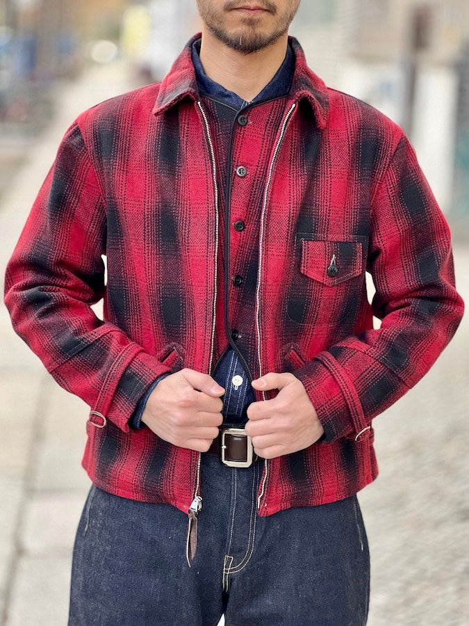 TROPHY CLOTHING - PIONEER SPORT JACKET - 1930's checked sports jacket with classic details