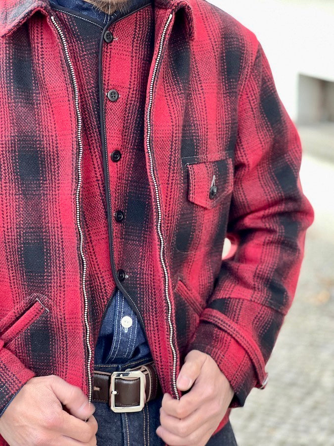 TROPHY CLOTHING - PIONEER SPORT JACKET - 1930's checked sports jacket with classic details