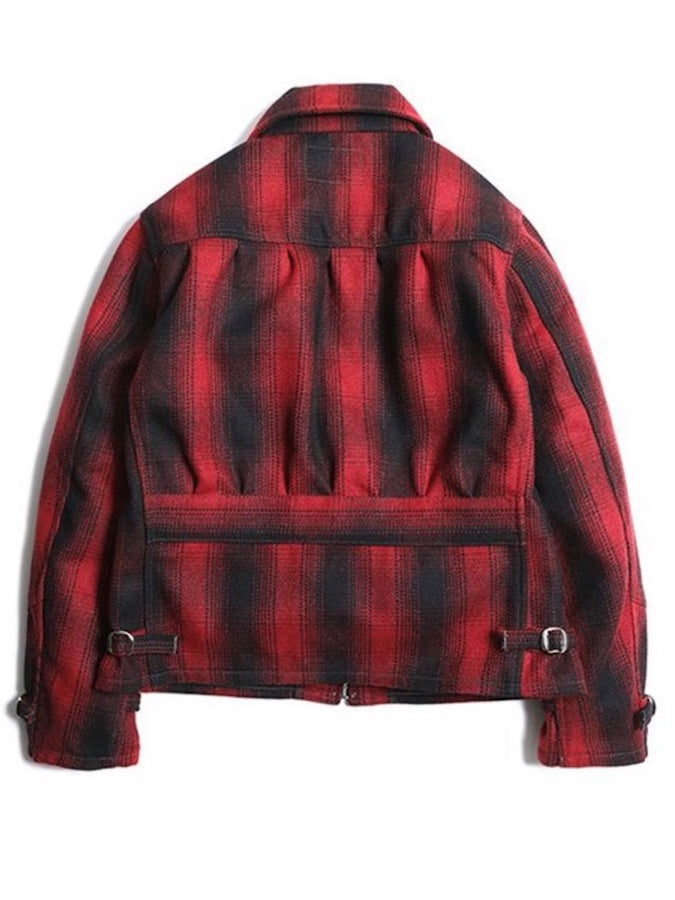 TROPHY CLOTHING - PIONEER SPORT JACKET - 1930's checked sports jacket with classic details