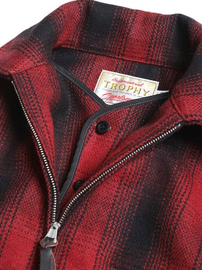 TROPHY CLOTHING - PIONEER SPORT JACKET - 1930's checked sports jacket with classic details